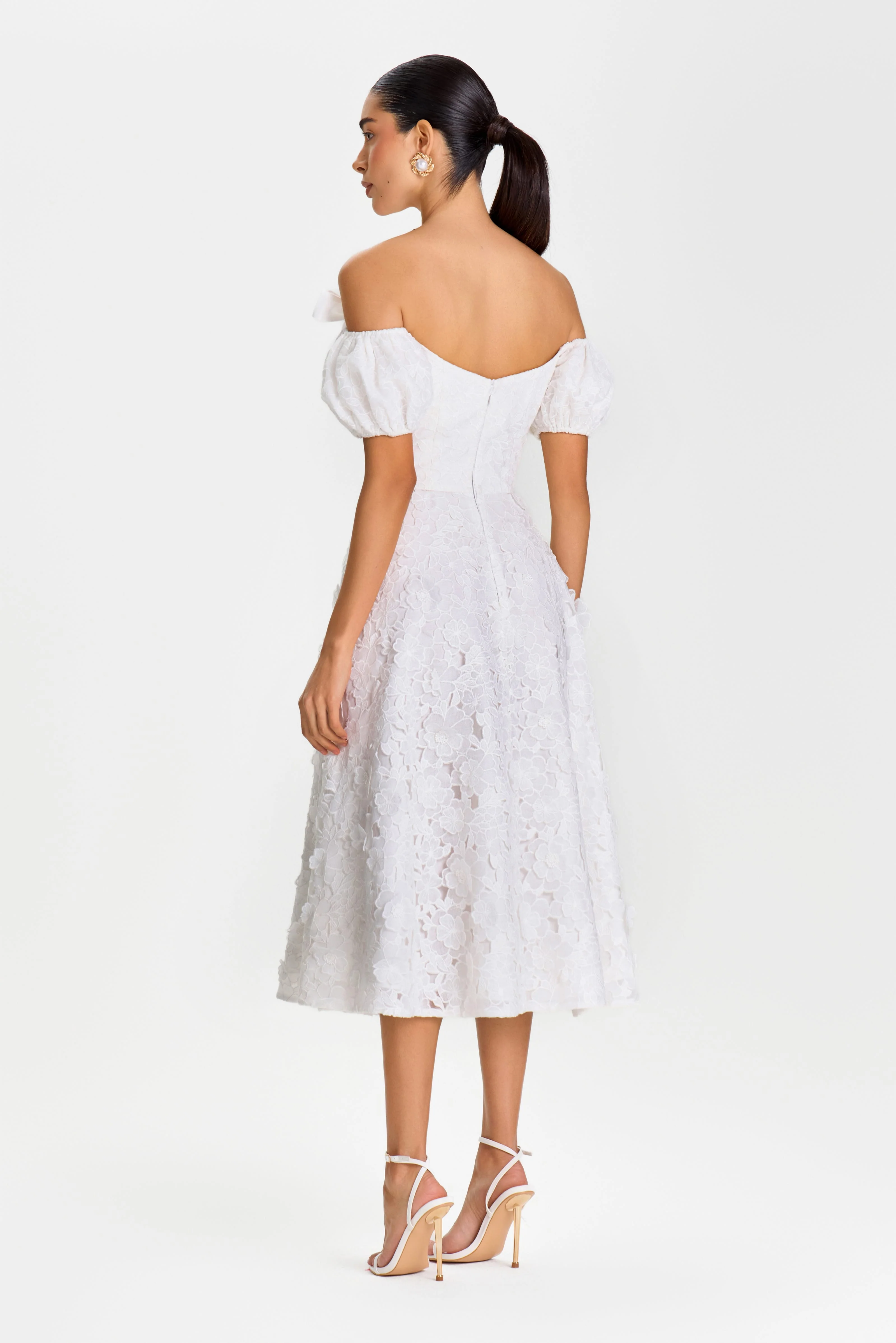 Hannah White Dress - Image 4