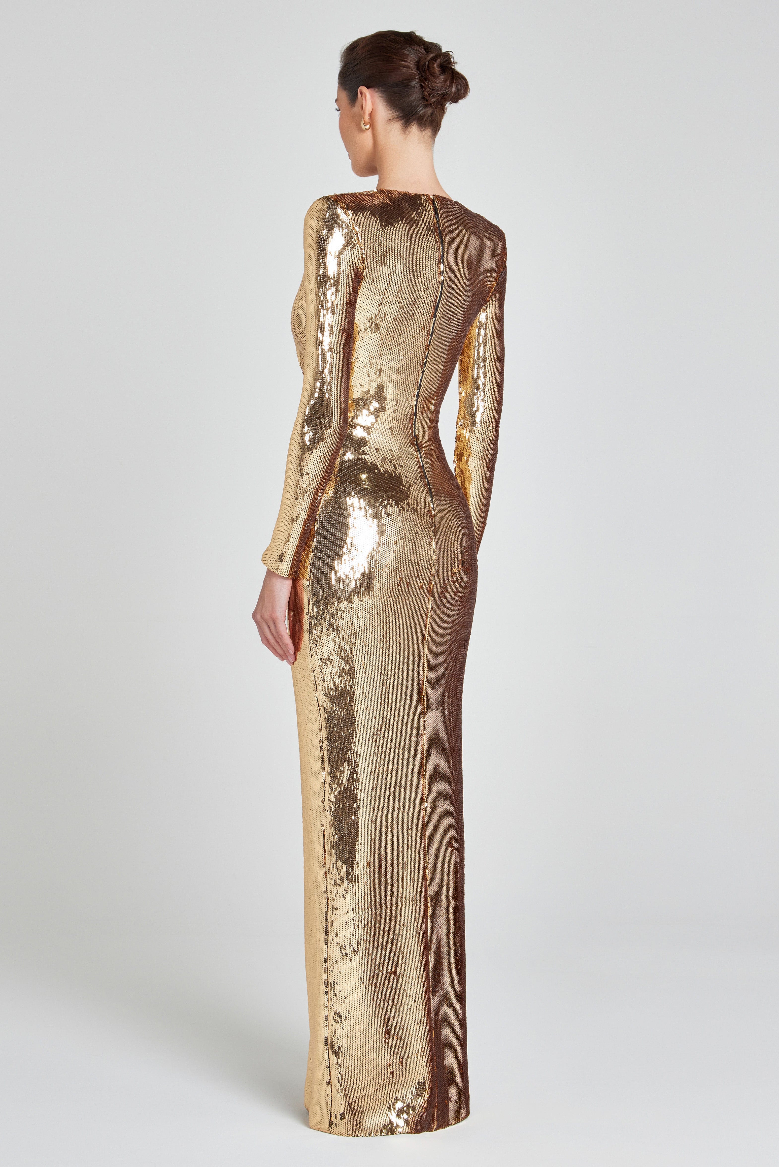 Jennifer Gold Dress - Image 4
