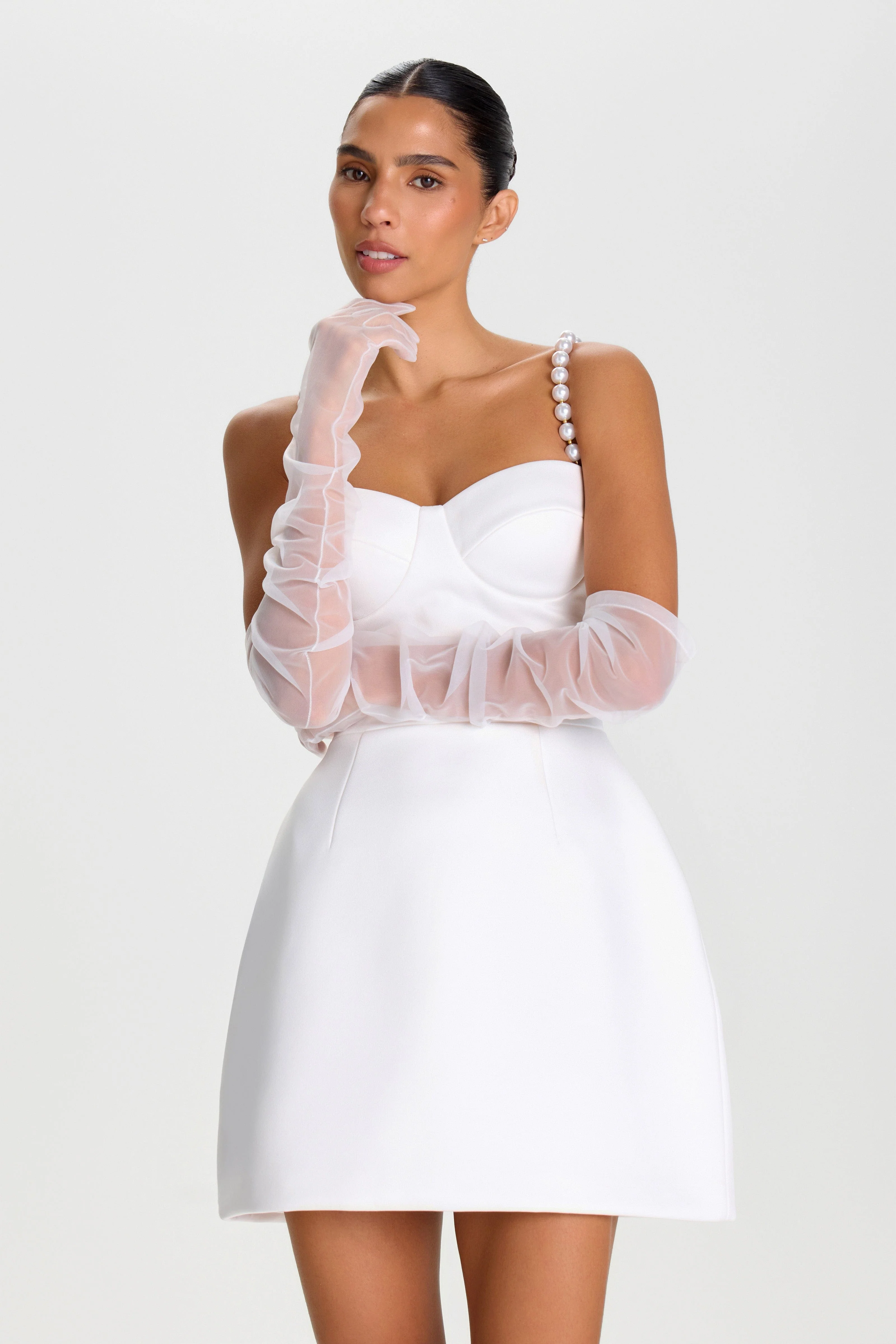 Jessica White Gloves - Image 3