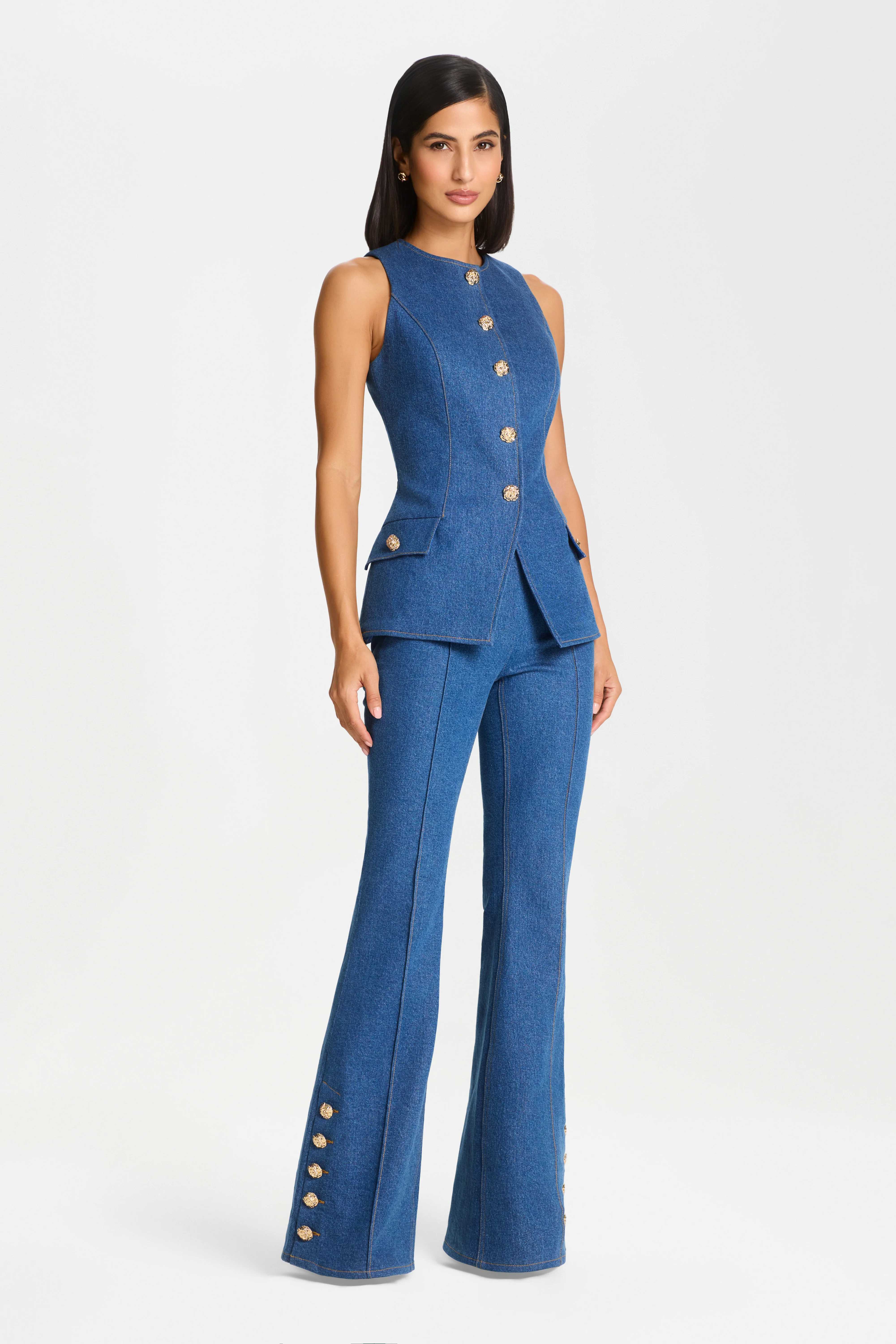 KENDRA LIGHT DENIM TROUSERS - Image 3