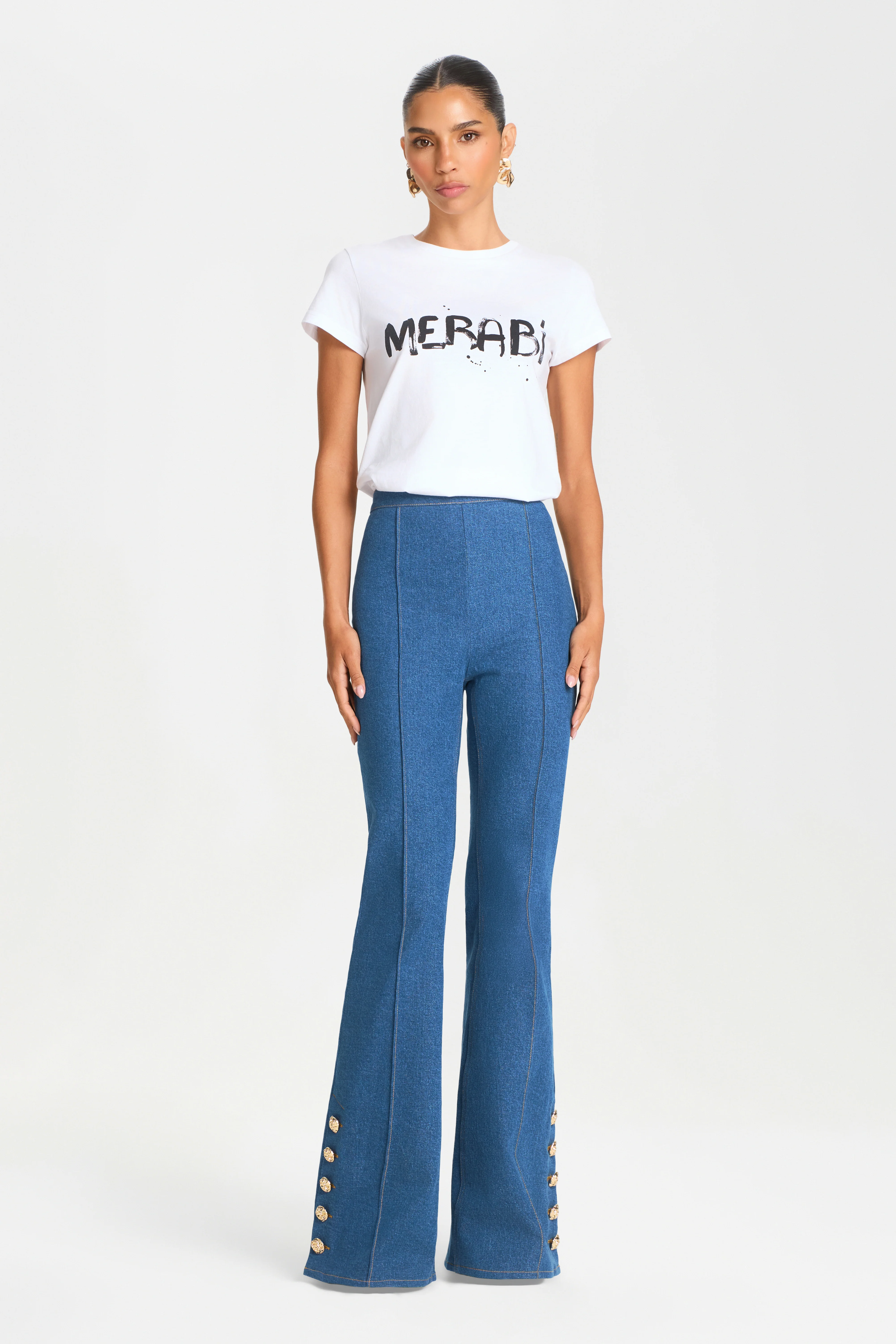 KENDRA LIGHT DENIM TROUSERS - Image 7
