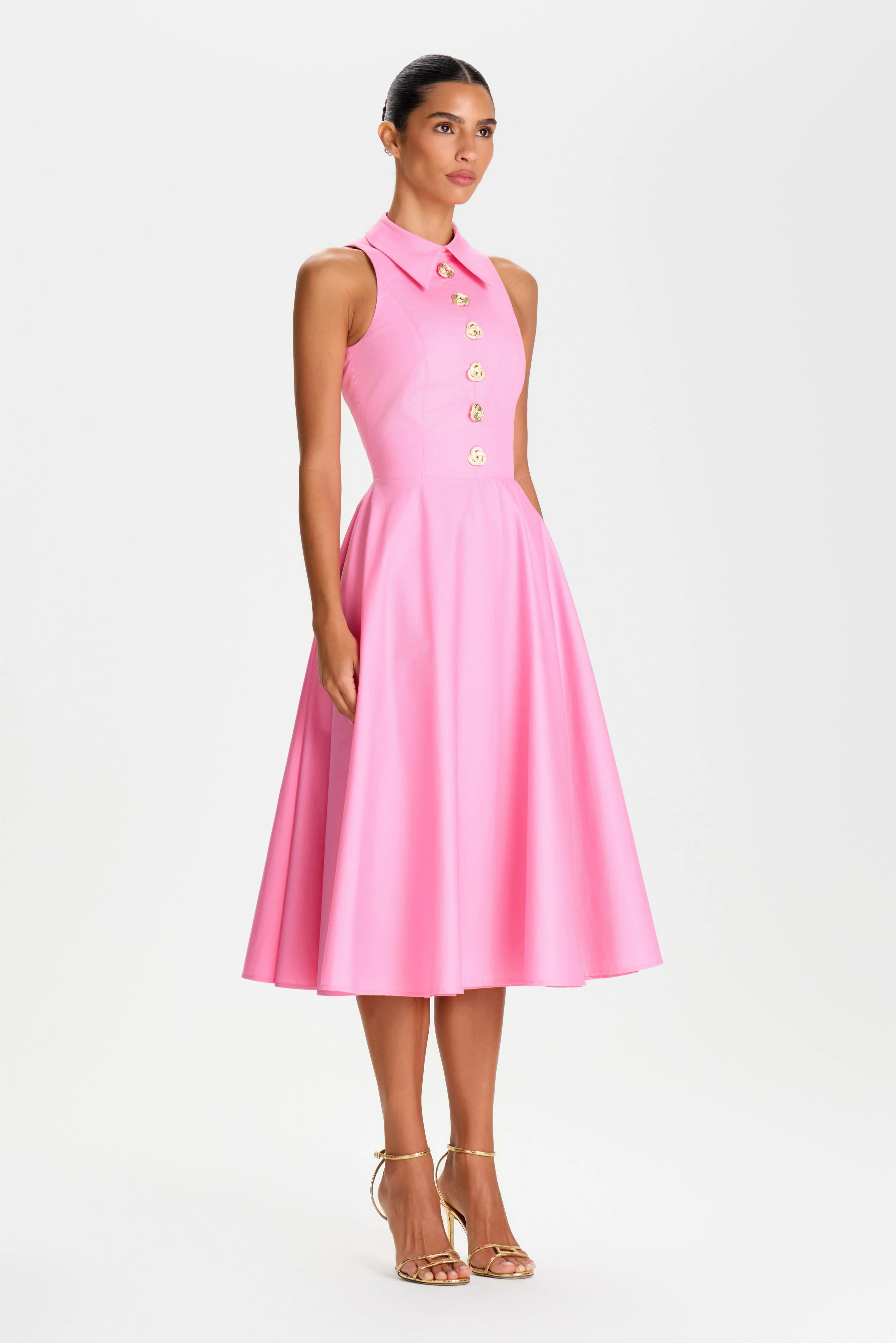 Laura Pink Dress - Image 3