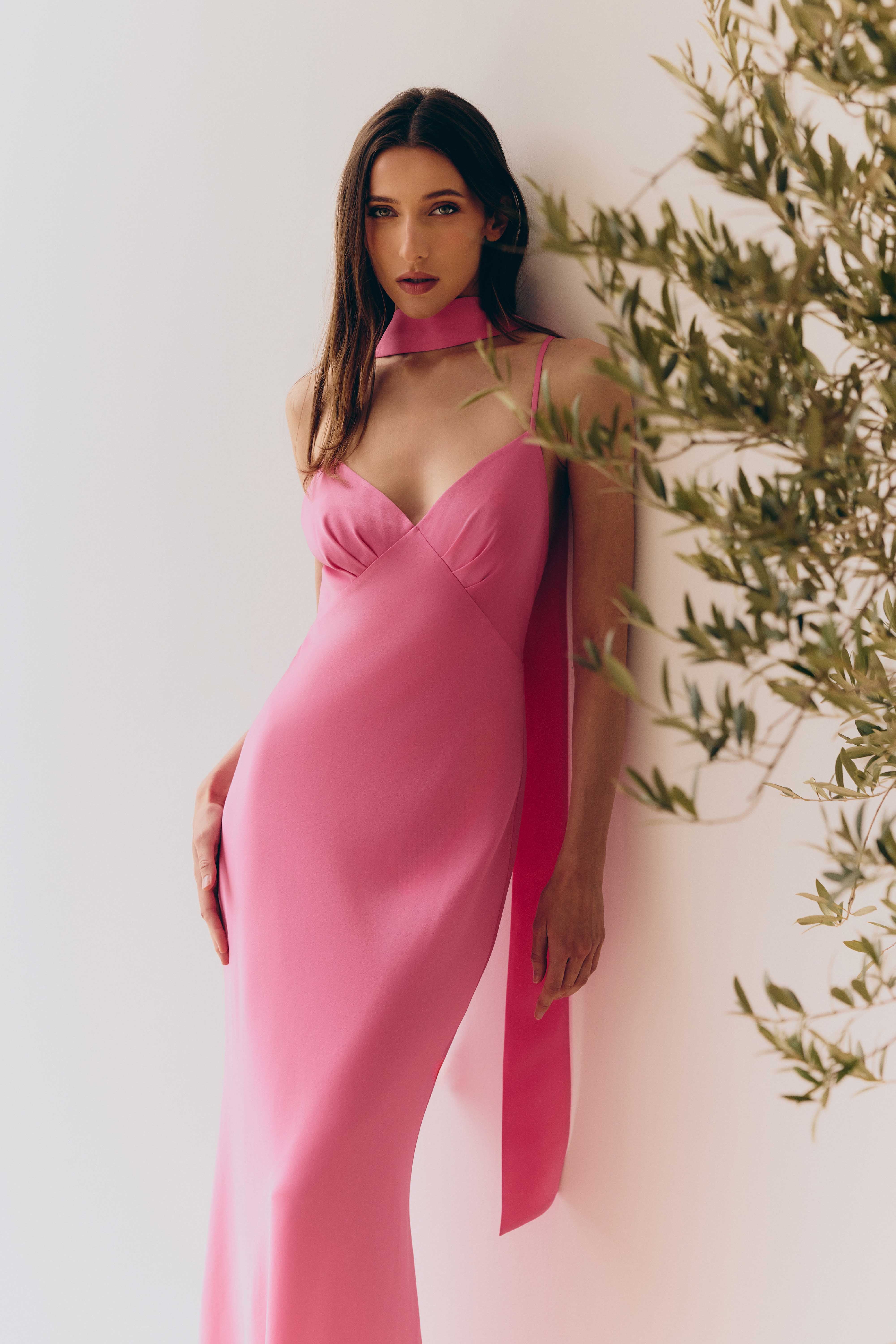 Leanna Pink Dress - Image 7