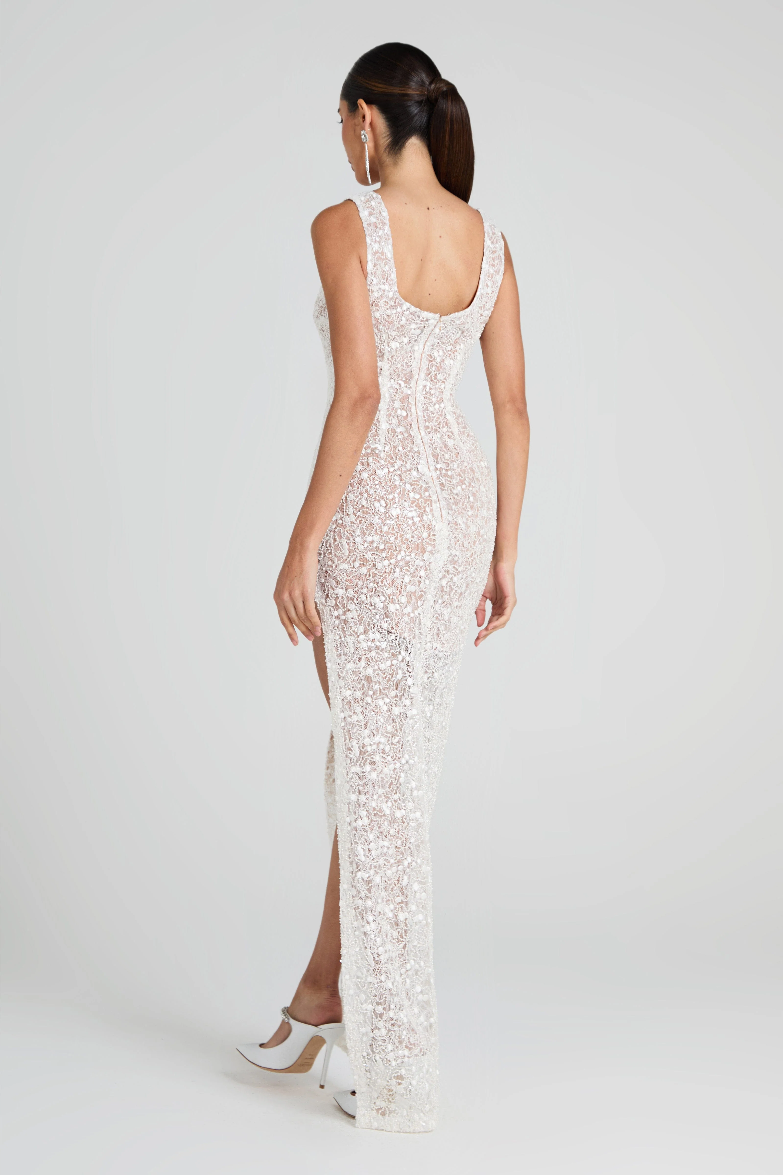 Louisa White Dress - Image 4