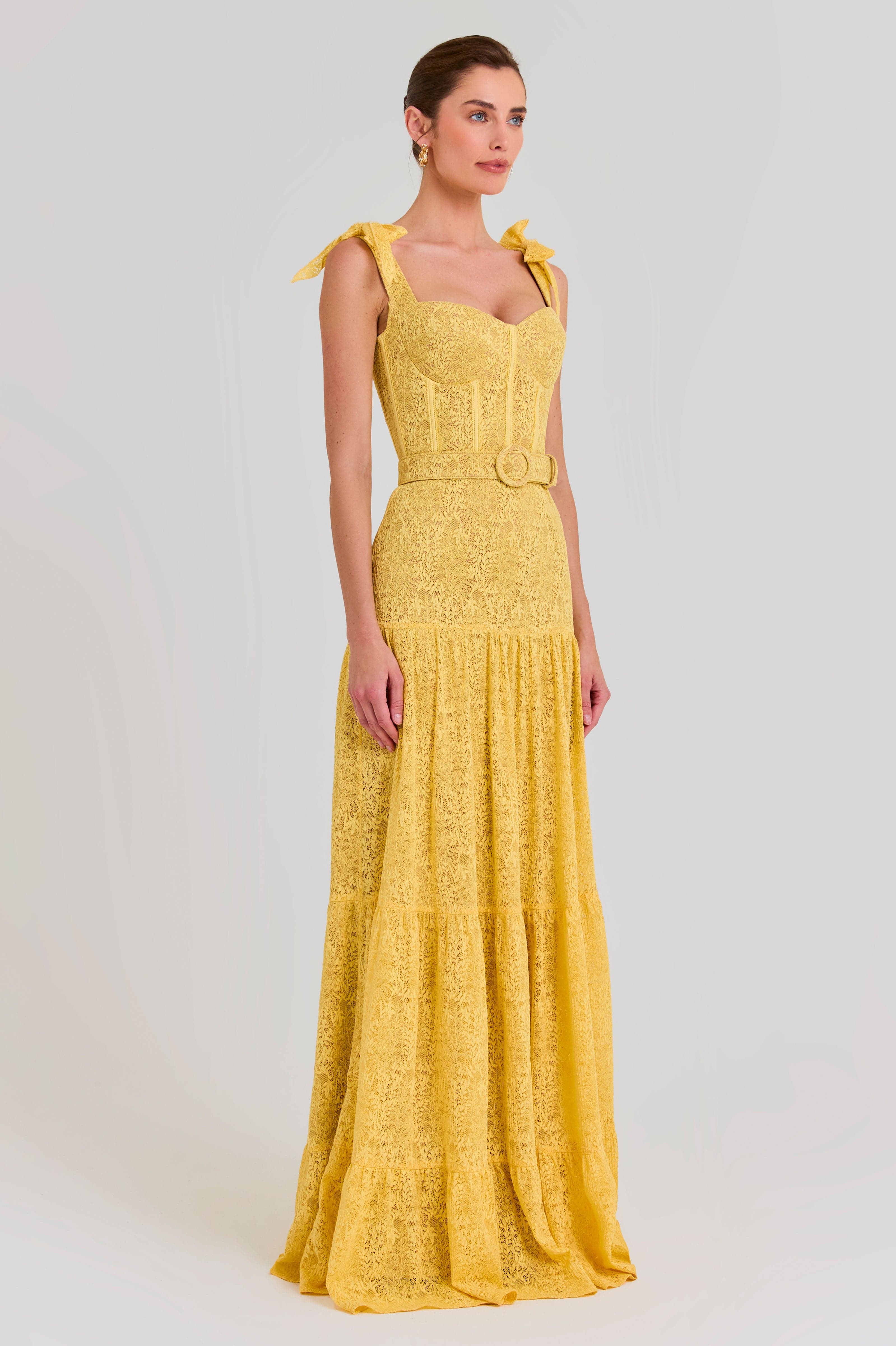 Miranda Yellow Dress - Image 12
