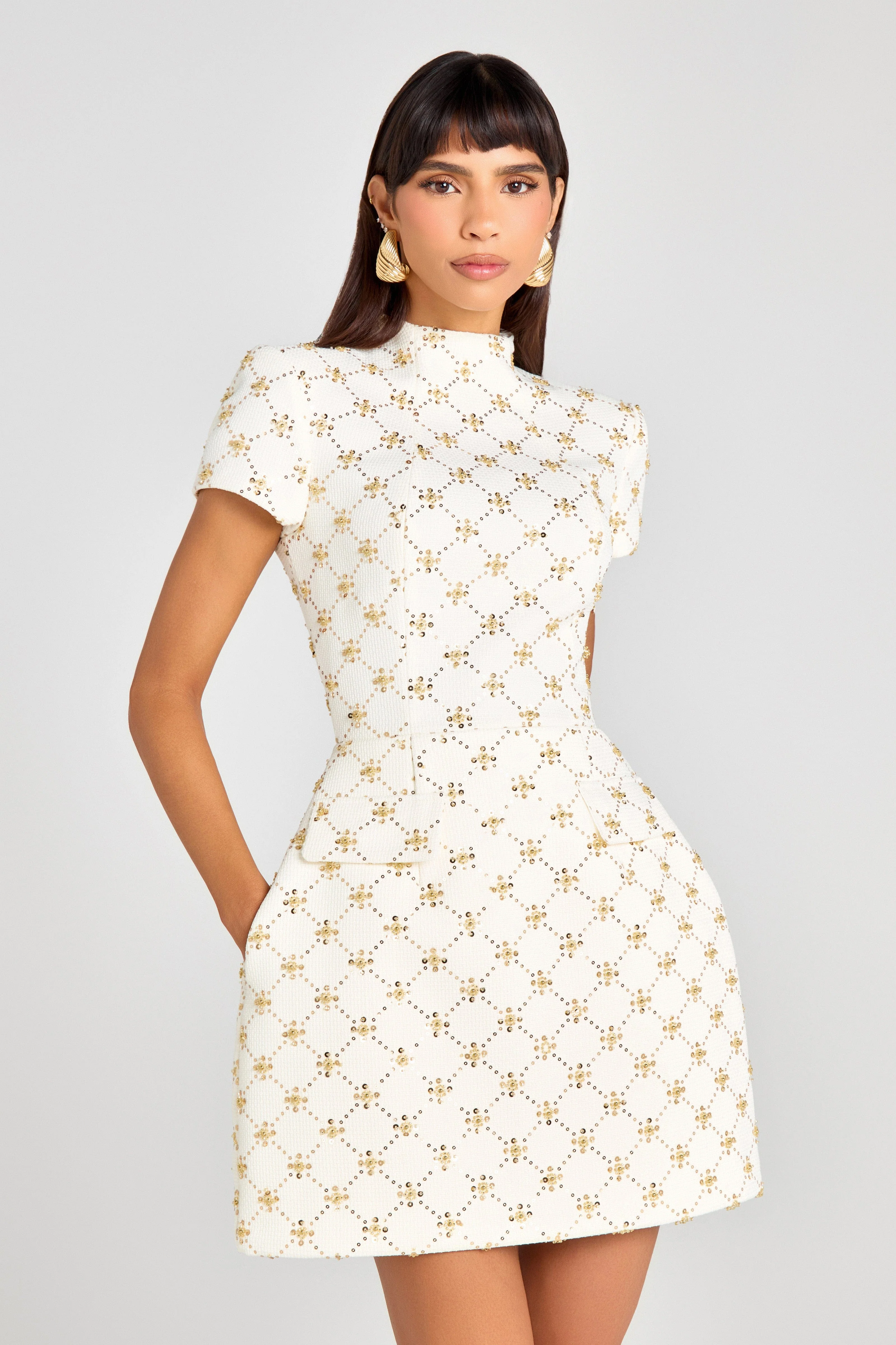 Morgan Ivory Dress - Image 4