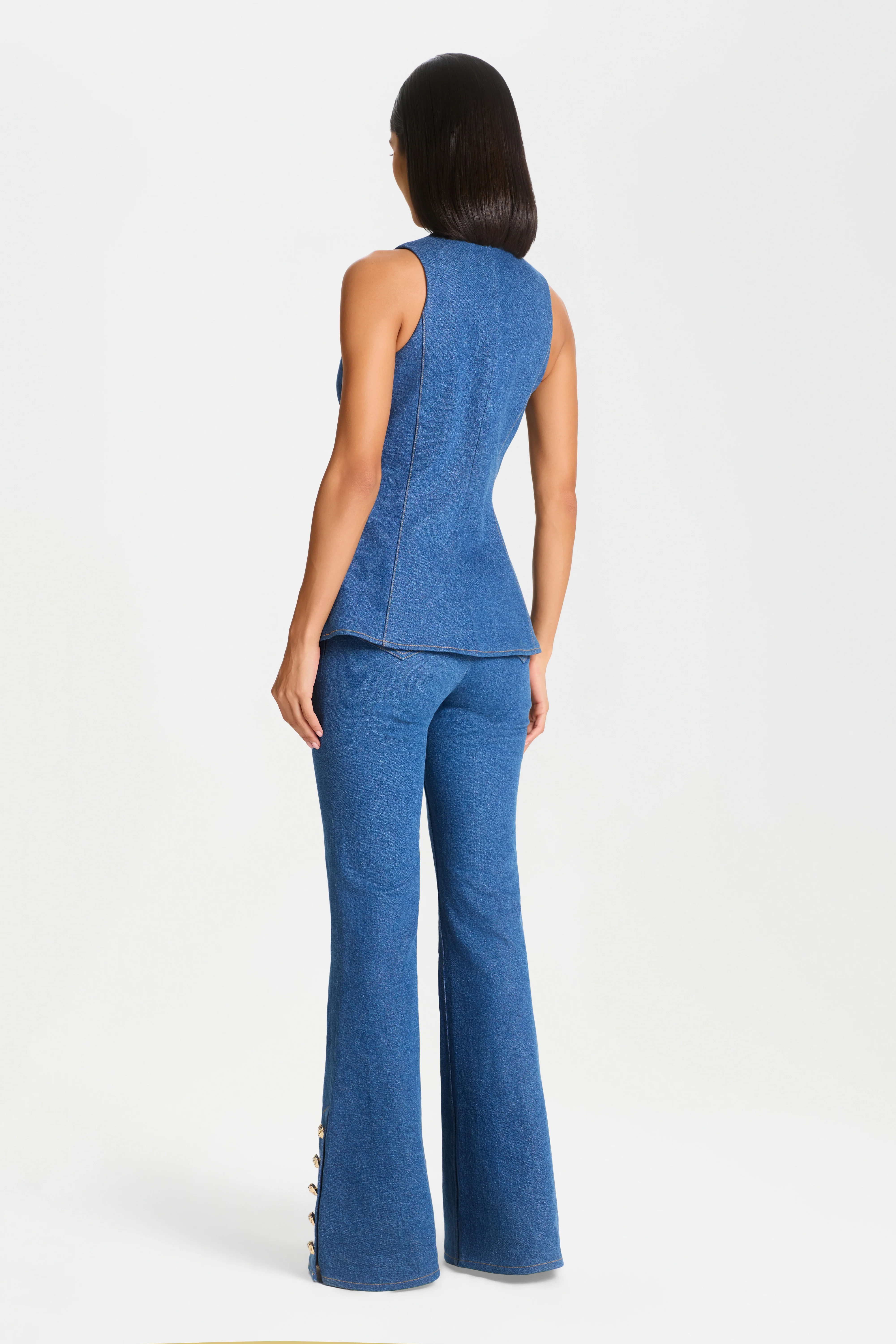 NICOLE DENIM WAISTCOAT - Image 4