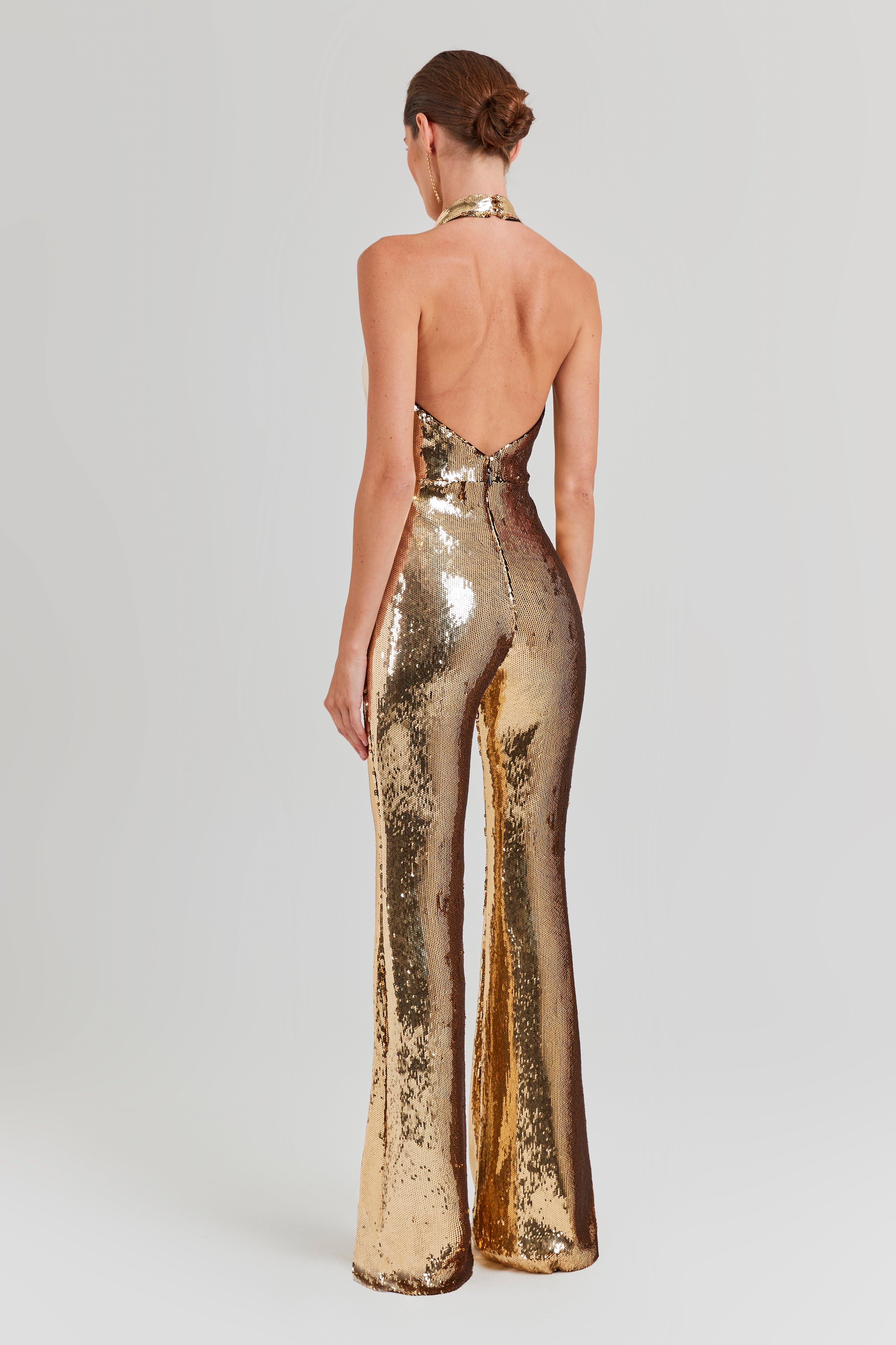 Tianna Gold Jumpsuit - Image 5